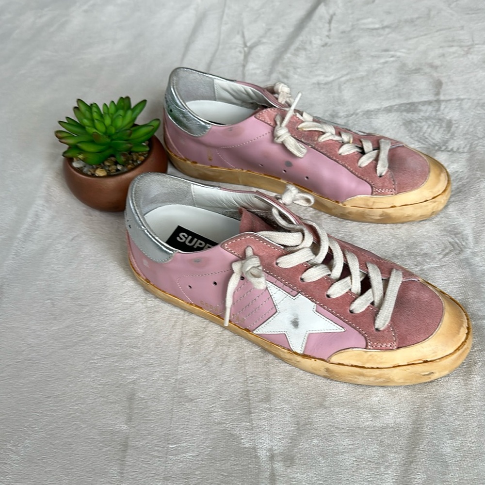 Pink Golden Goose Super Star Sneaker